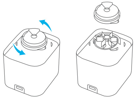 Como fazer a limpeza do Smart Alimentador Pet Wi-fi - passo 3.