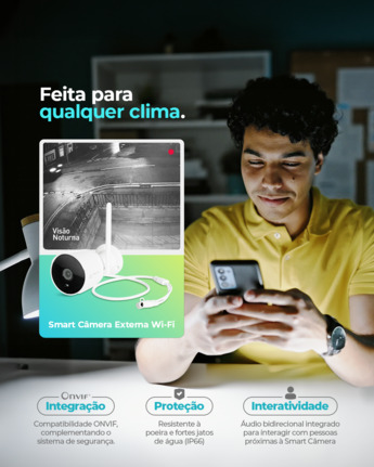 Vantagens da Smart Câmera Externa Wi-fi da Positivo Casa Inteligente.